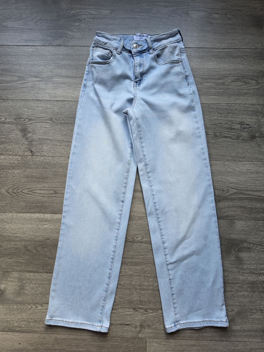Wax Jean Light Blue High-Rise Straight Jeans Size 0/24